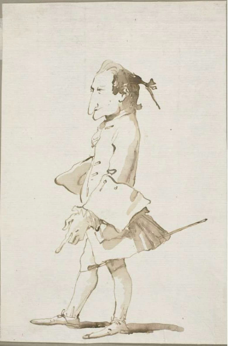 Caricatura di un uomo, a figura intera - Art Institute of Chicago